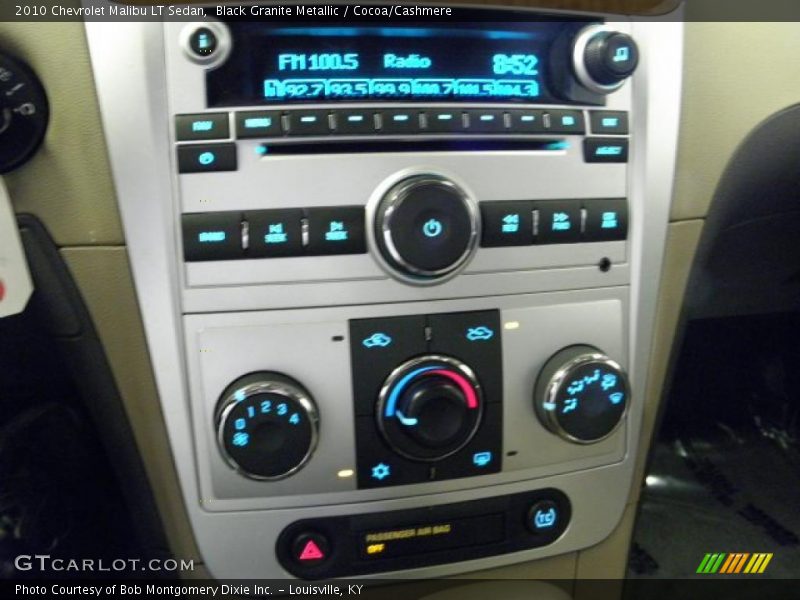 Black Granite Metallic / Cocoa/Cashmere 2010 Chevrolet Malibu LT Sedan