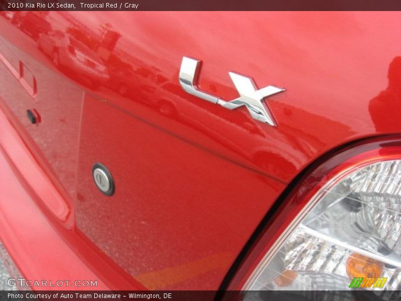 Tropical Red / Gray 2010 Kia Rio LX Sedan