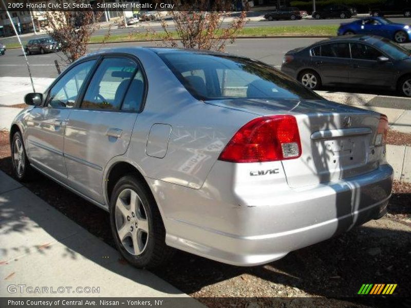 Satin Silver Metallic / Gray 2005 Honda Civic EX Sedan