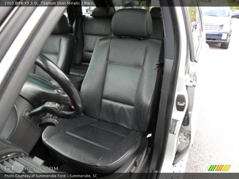 Titanium Silver Metallic / Black 2003 BMW X5 3.0i