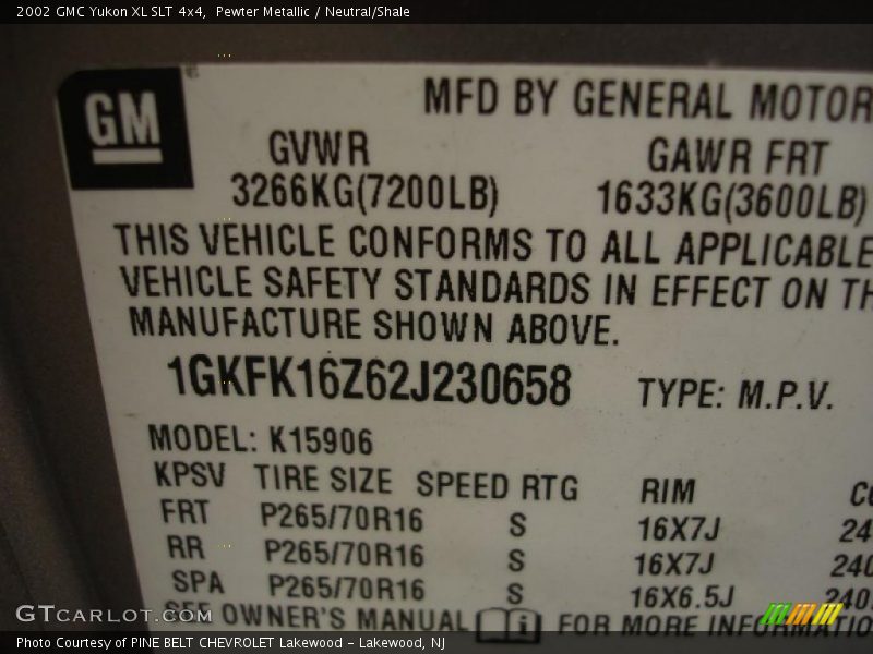 Pewter Metallic / Neutral/Shale 2002 GMC Yukon XL SLT 4x4