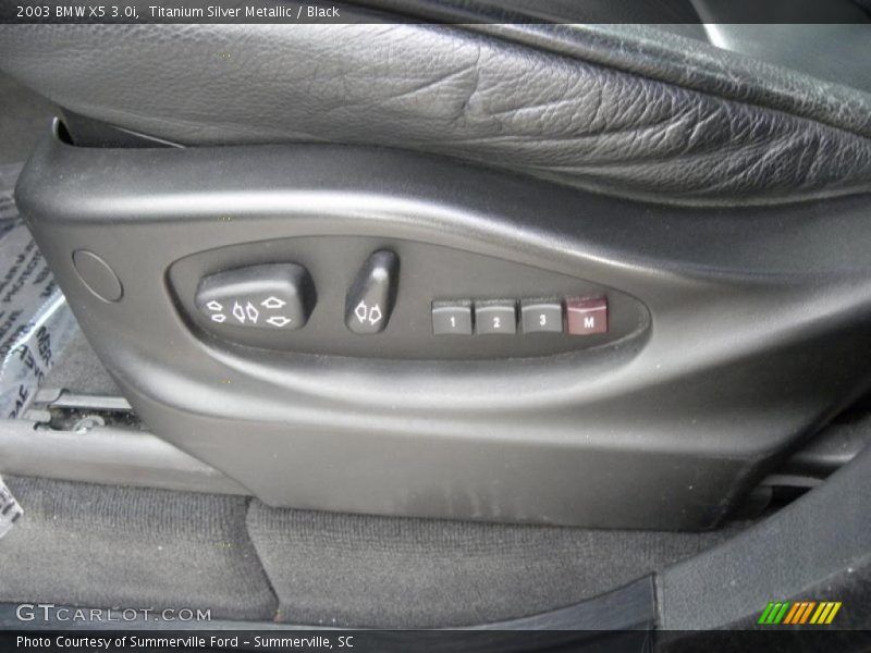 Titanium Silver Metallic / Black 2003 BMW X5 3.0i