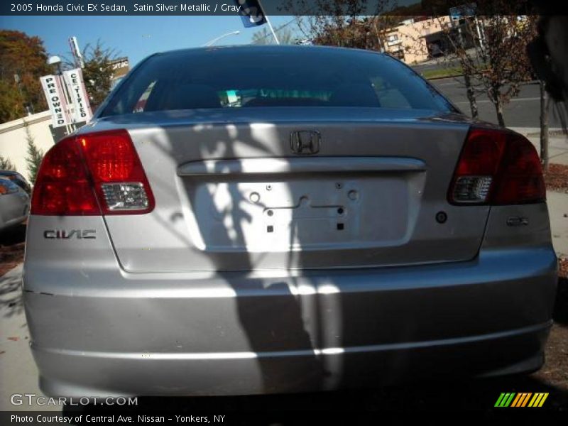 Satin Silver Metallic / Gray 2005 Honda Civic EX Sedan