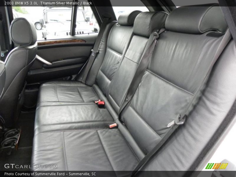 Titanium Silver Metallic / Black 2003 BMW X5 3.0i