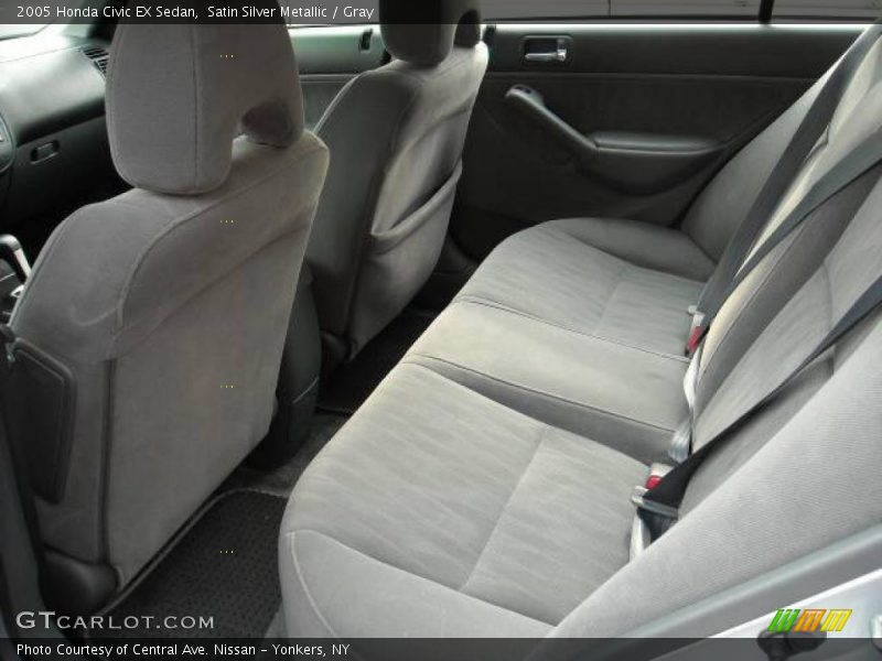 Satin Silver Metallic / Gray 2005 Honda Civic EX Sedan