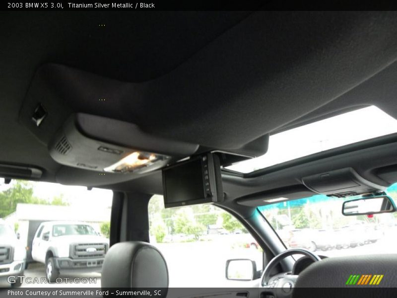 Titanium Silver Metallic / Black 2003 BMW X5 3.0i