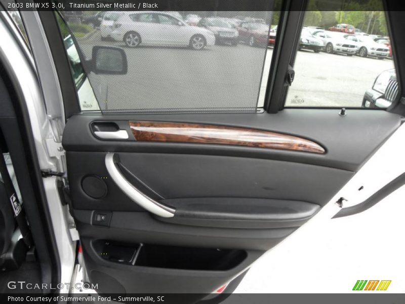 Titanium Silver Metallic / Black 2003 BMW X5 3.0i