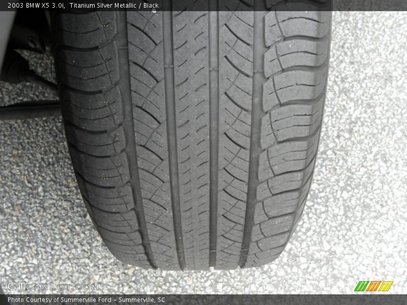 Titanium Silver Metallic / Black 2003 BMW X5 3.0i