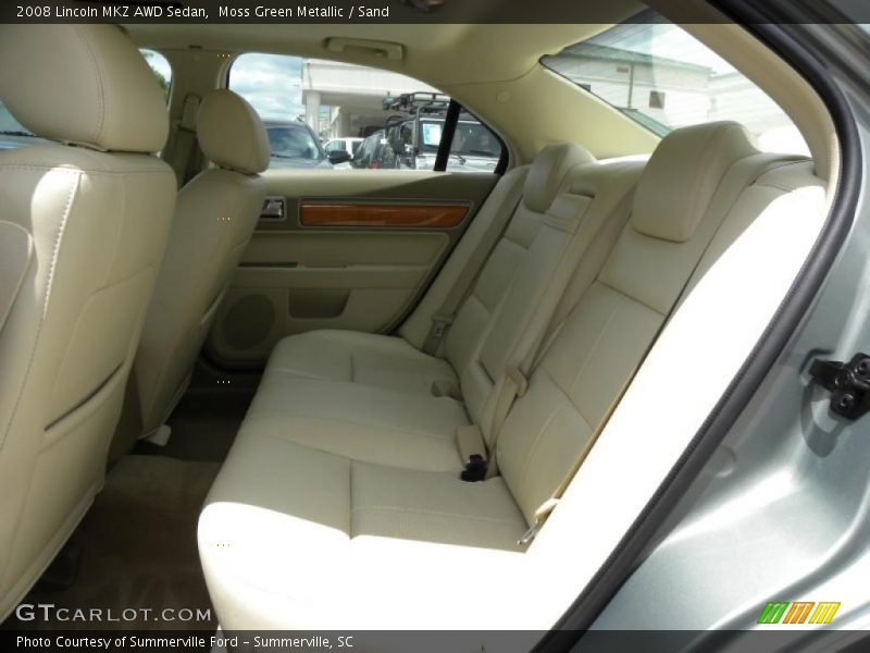 Moss Green Metallic / Sand 2008 Lincoln MKZ AWD Sedan