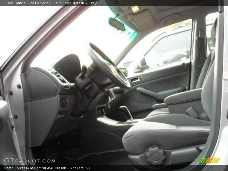 Satin Silver Metallic / Gray 2005 Honda Civic EX Sedan