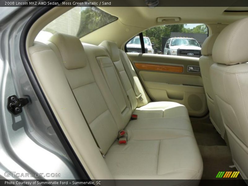 Moss Green Metallic / Sand 2008 Lincoln MKZ AWD Sedan