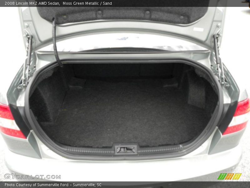 Moss Green Metallic / Sand 2008 Lincoln MKZ AWD Sedan