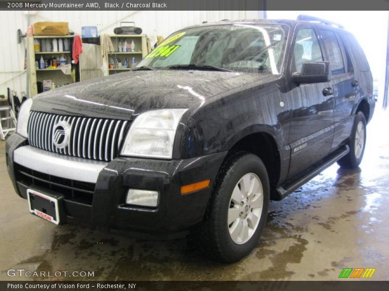 Black / Charcoal Black 2008 Mercury Mountaineer AWD