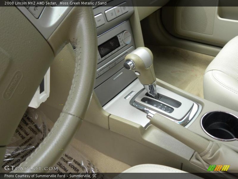 Moss Green Metallic / Sand 2008 Lincoln MKZ AWD Sedan