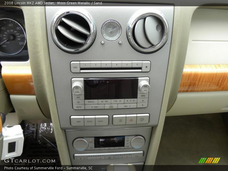 Moss Green Metallic / Sand 2008 Lincoln MKZ AWD Sedan