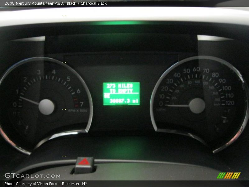 Black / Charcoal Black 2008 Mercury Mountaineer AWD