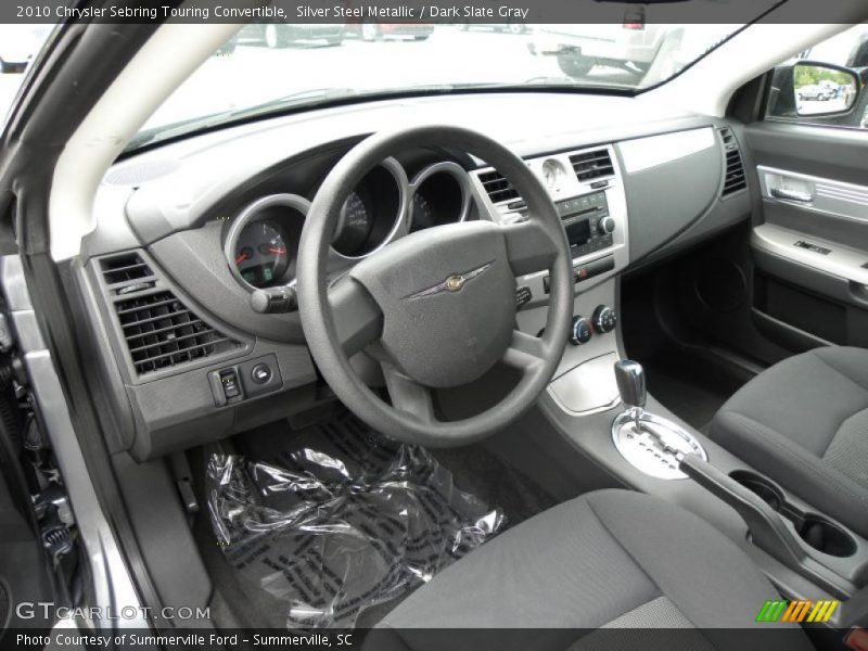 Silver Steel Metallic / Dark Slate Gray 2010 Chrysler Sebring Touring Convertible