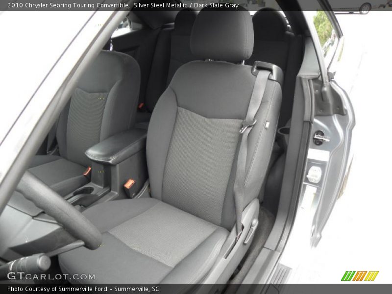 Silver Steel Metallic / Dark Slate Gray 2010 Chrysler Sebring Touring Convertible