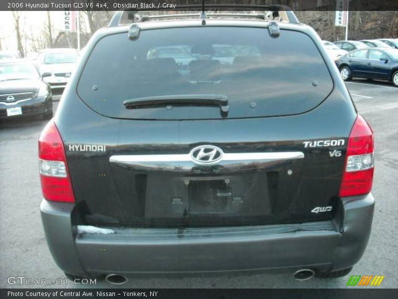 Obsidian Black / Gray 2006 Hyundai Tucson GLS V6 4x4