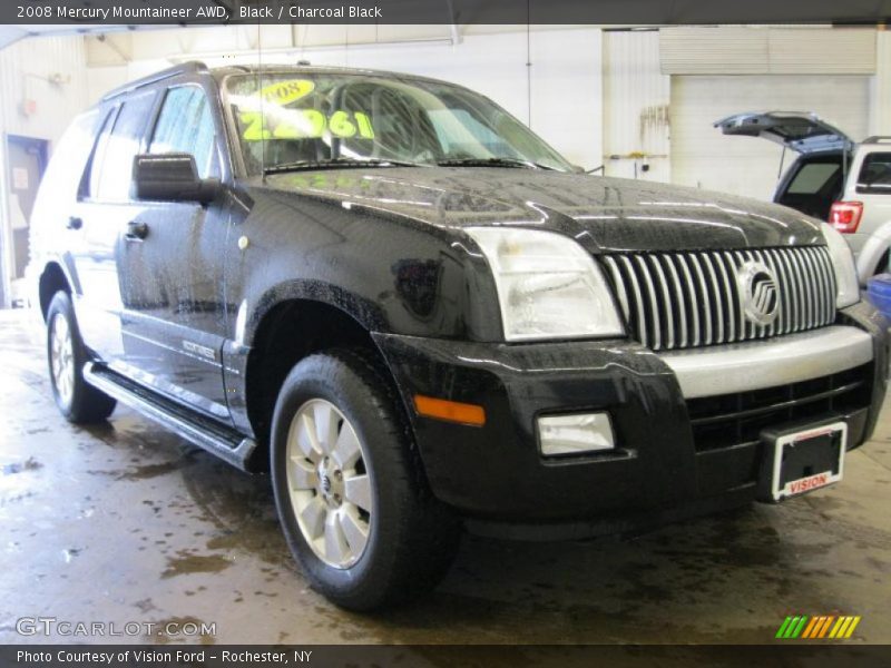 Black / Charcoal Black 2008 Mercury Mountaineer AWD