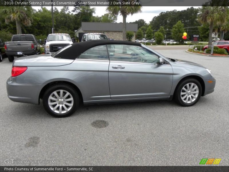 Silver Steel Metallic / Dark Slate Gray 2010 Chrysler Sebring Touring Convertible