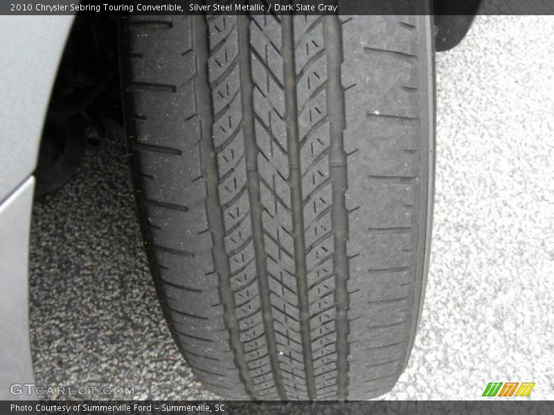 Silver Steel Metallic / Dark Slate Gray 2010 Chrysler Sebring Touring Convertible