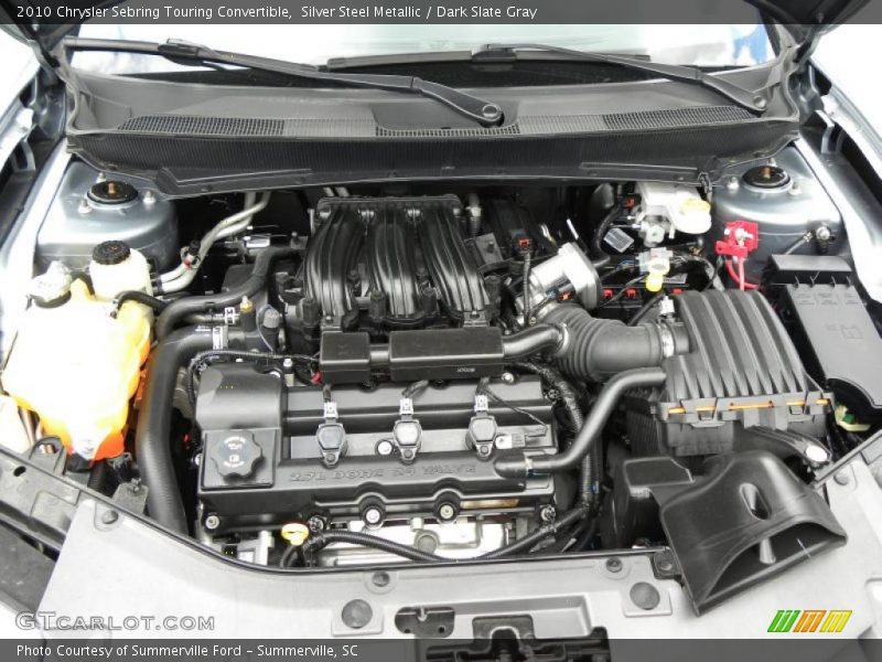 Silver Steel Metallic / Dark Slate Gray 2010 Chrysler Sebring Touring Convertible