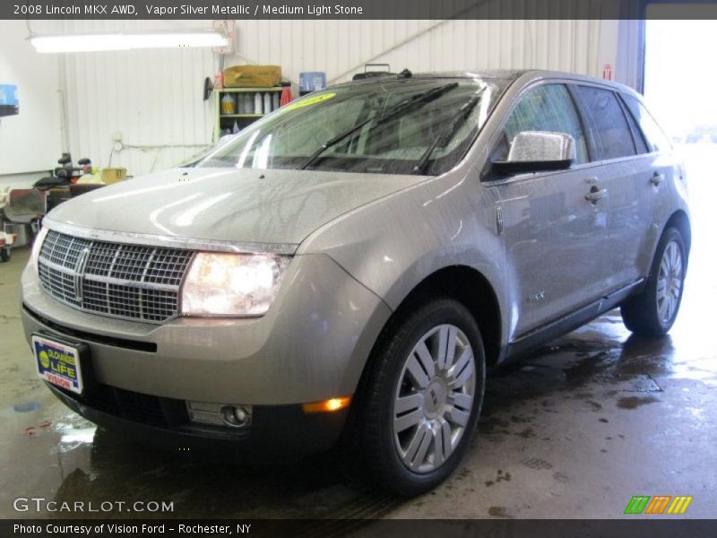 Vapor Silver Metallic / Medium Light Stone 2008 Lincoln MKX AWD