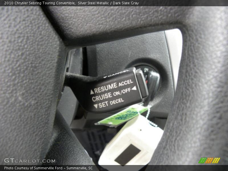 Silver Steel Metallic / Dark Slate Gray 2010 Chrysler Sebring Touring Convertible