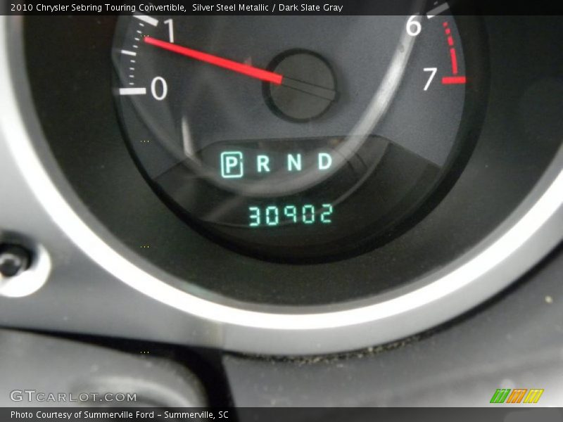 Silver Steel Metallic / Dark Slate Gray 2010 Chrysler Sebring Touring Convertible