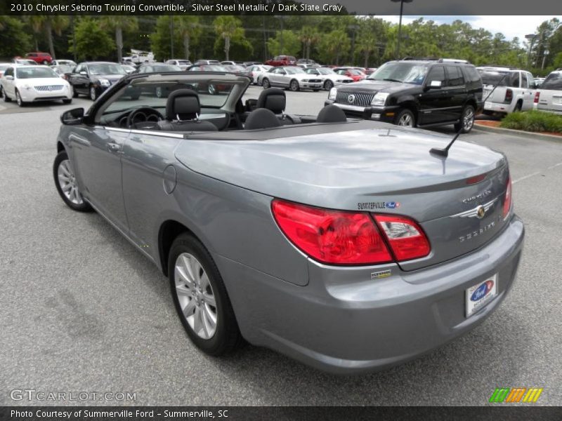 Silver Steel Metallic / Dark Slate Gray 2010 Chrysler Sebring Touring Convertible