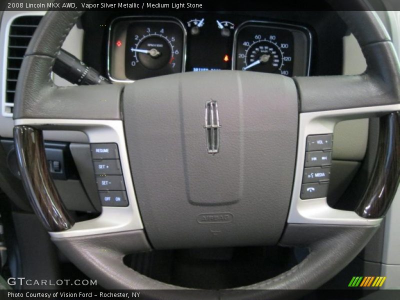 Vapor Silver Metallic / Medium Light Stone 2008 Lincoln MKX AWD