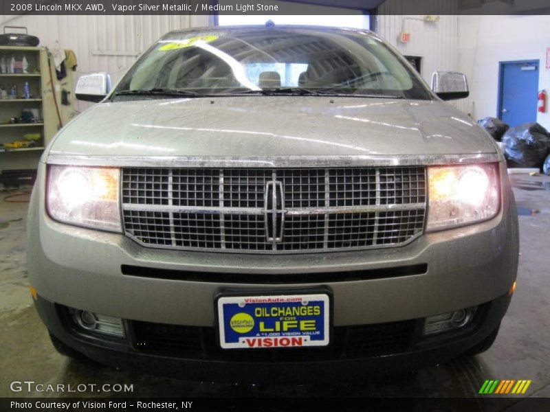 Vapor Silver Metallic / Medium Light Stone 2008 Lincoln MKX AWD