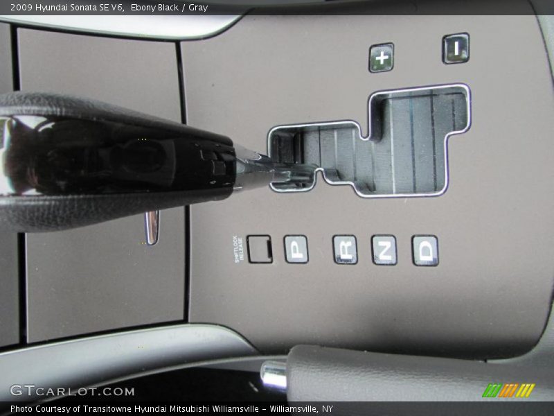 Ebony Black / Gray 2009 Hyundai Sonata SE V6