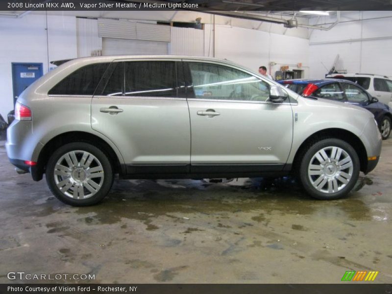 Vapor Silver Metallic / Medium Light Stone 2008 Lincoln MKX AWD