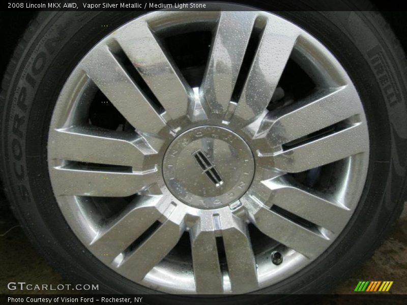 Vapor Silver Metallic / Medium Light Stone 2008 Lincoln MKX AWD