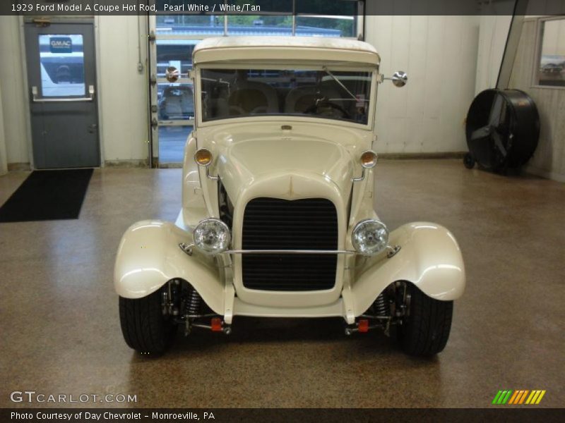Pearl White / White/Tan 1929 Ford Model A Coupe Hot Rod