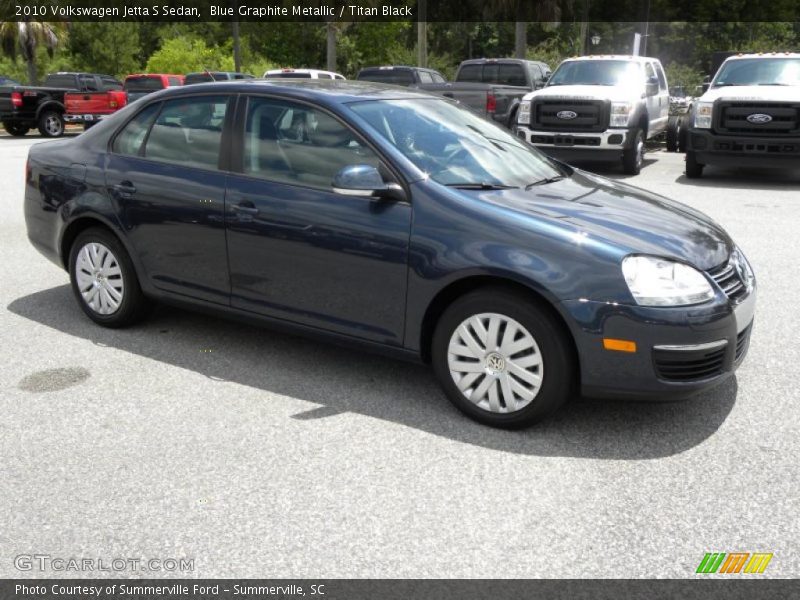 Blue Graphite Metallic / Titan Black 2010 Volkswagen Jetta S Sedan