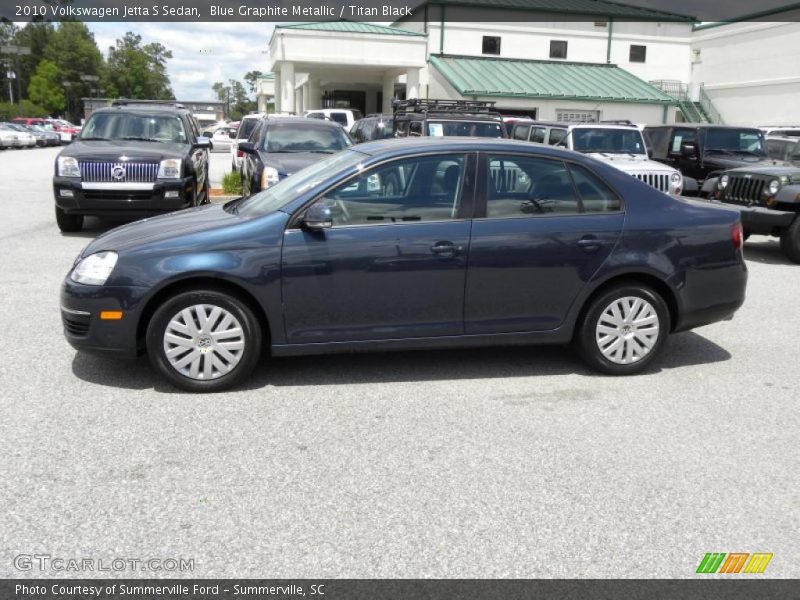 Blue Graphite Metallic / Titan Black 2010 Volkswagen Jetta S Sedan