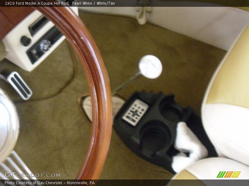  1929 Model A Coupe Hot Rod White/Tan Interior
