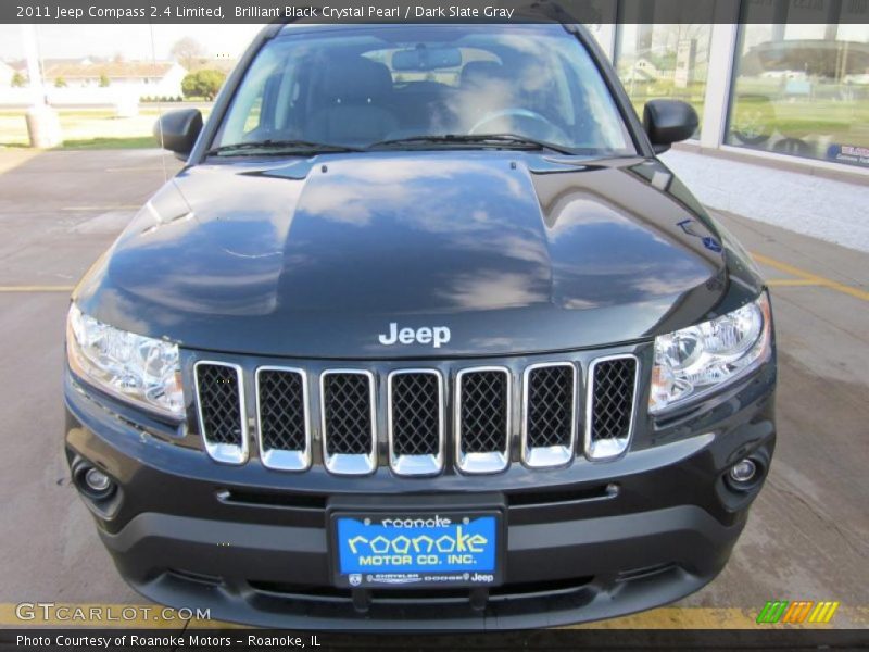 Brilliant Black Crystal Pearl / Dark Slate Gray 2011 Jeep Compass 2.4 Limited