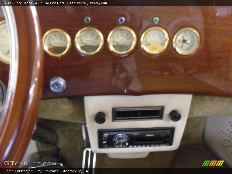  1929 Model A Coupe Hot Rod White/Tan Interior