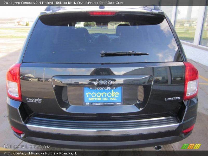 Brilliant Black Crystal Pearl / Dark Slate Gray 2011 Jeep Compass 2.4 Limited
