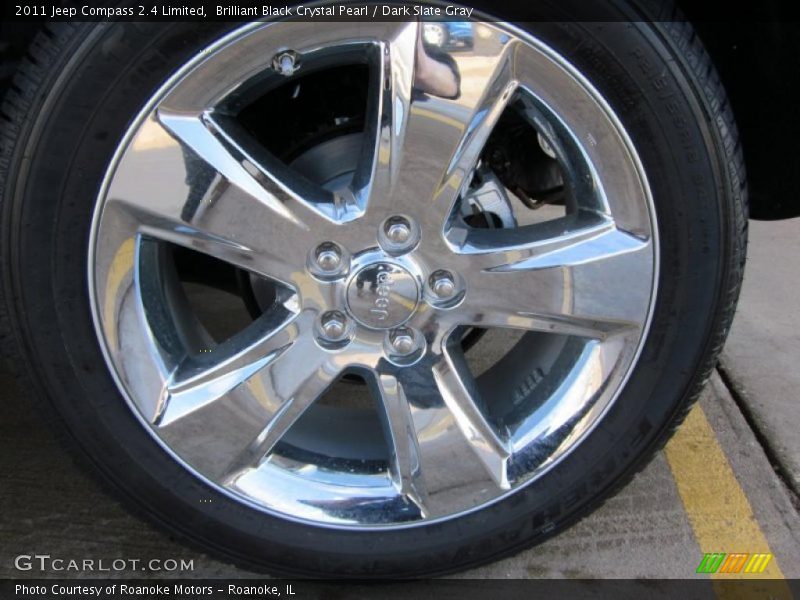 Brilliant Black Crystal Pearl / Dark Slate Gray 2011 Jeep Compass 2.4 Limited