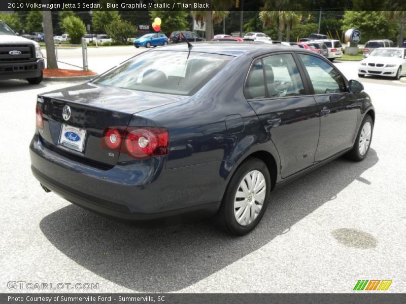Blue Graphite Metallic / Titan Black 2010 Volkswagen Jetta S Sedan