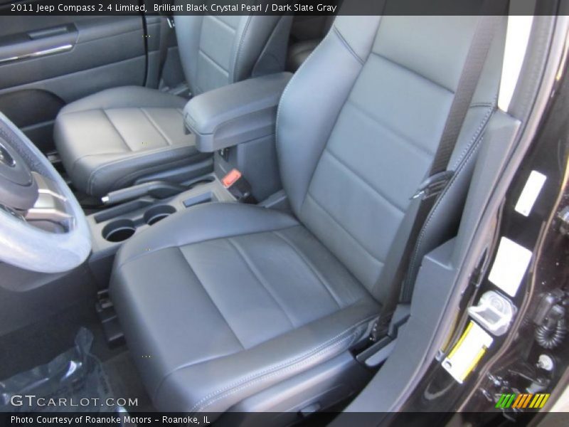 Brilliant Black Crystal Pearl / Dark Slate Gray 2011 Jeep Compass 2.4 Limited