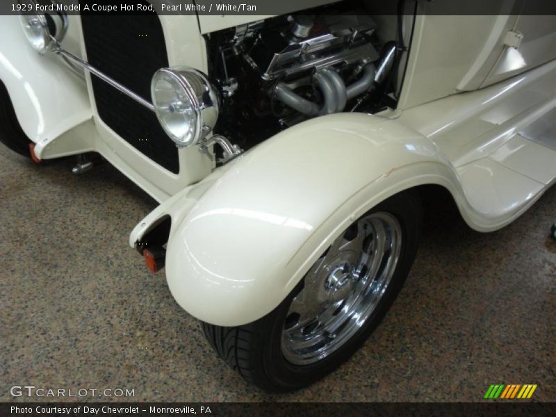 Pearl White / White/Tan 1929 Ford Model A Coupe Hot Rod