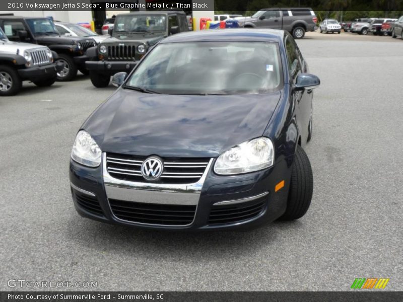 Blue Graphite Metallic / Titan Black 2010 Volkswagen Jetta S Sedan