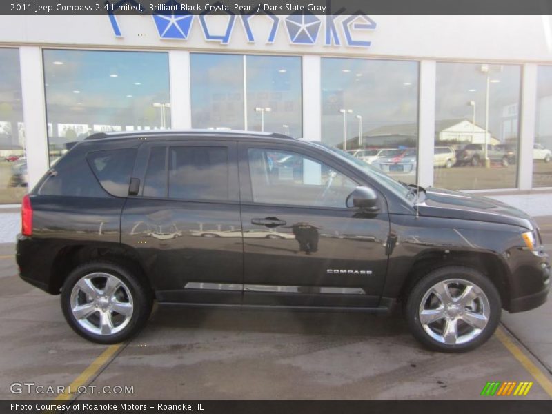 Brilliant Black Crystal Pearl / Dark Slate Gray 2011 Jeep Compass 2.4 Limited
