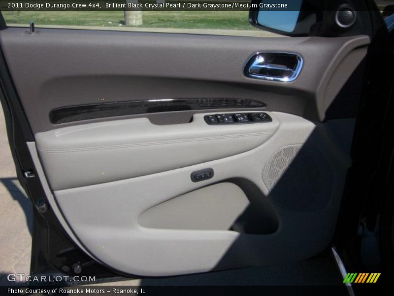 Brilliant Black Crystal Pearl / Dark Graystone/Medium Graystone 2011 Dodge Durango Crew 4x4